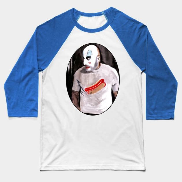 Come On Down To Captain Spaulding's Museum Of Monsters And Mad-Men Baseball T-Shirt by zombierust